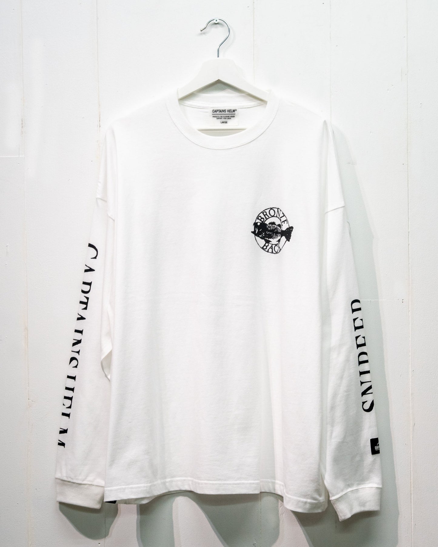 SNIPEER x CAPTAINS HELM x BYWU BRONZE BACK WIDE L/S TEE