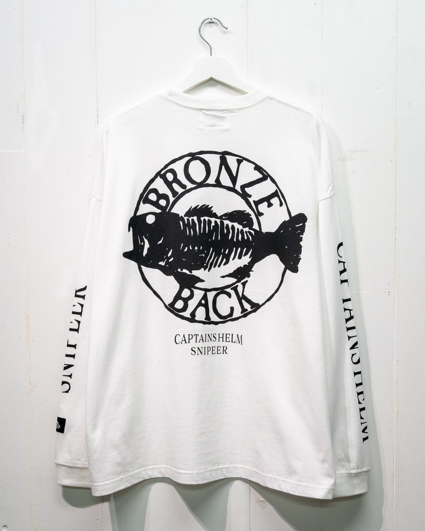 SNIPEER x CAPTAINS HELM x BYWU BRONZE BACK WIDE L/S TEE