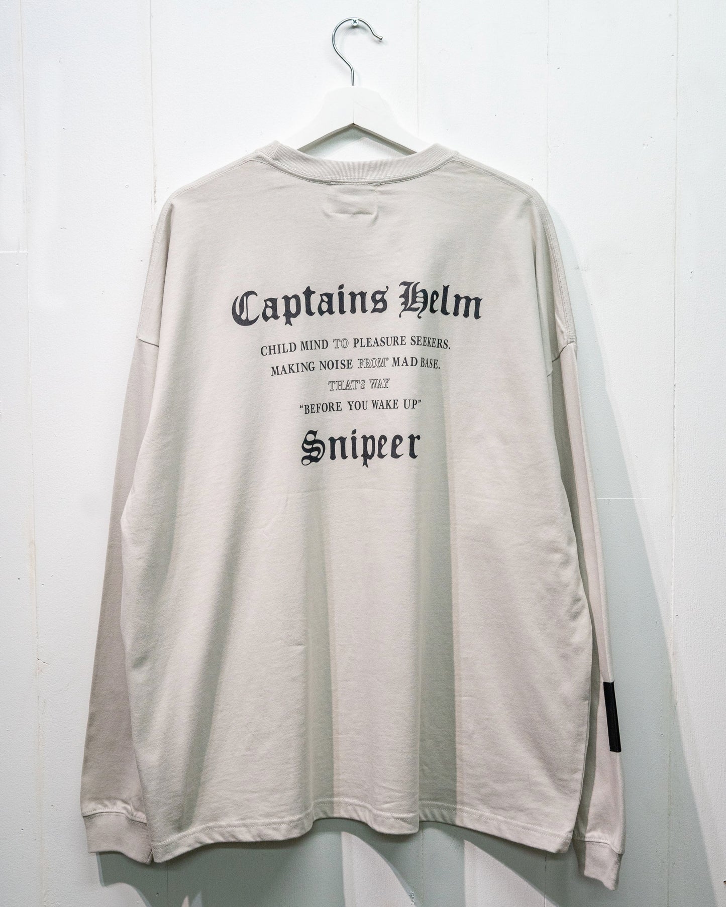 SNIPEER x CAPTAINS HELM x BYWU 100% STREET ANGLER WIDE L/S TEE