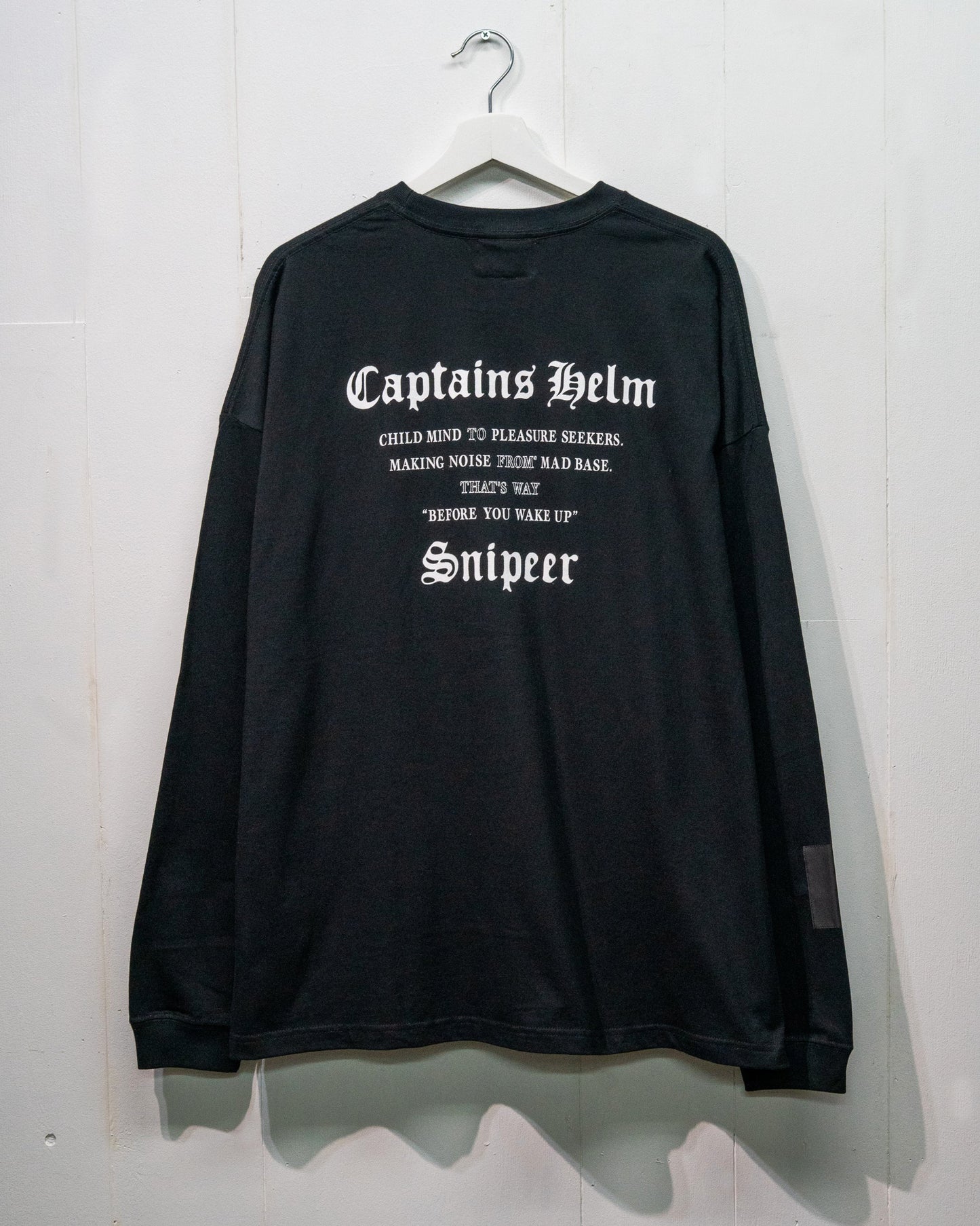 SNIPEER x CAPTAINS HELM x BYWU 100% STREET ANGLER WIDE L/S TEE