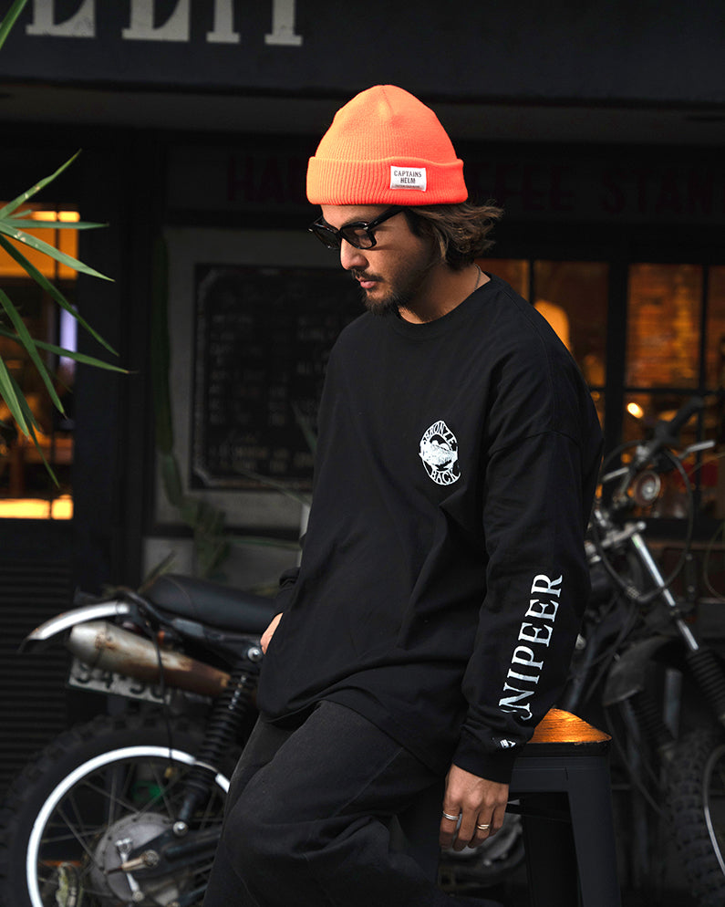 SNIPEER x CAPTAINS HELM x BYWU BRONZE BACK WIDE L/S TEE