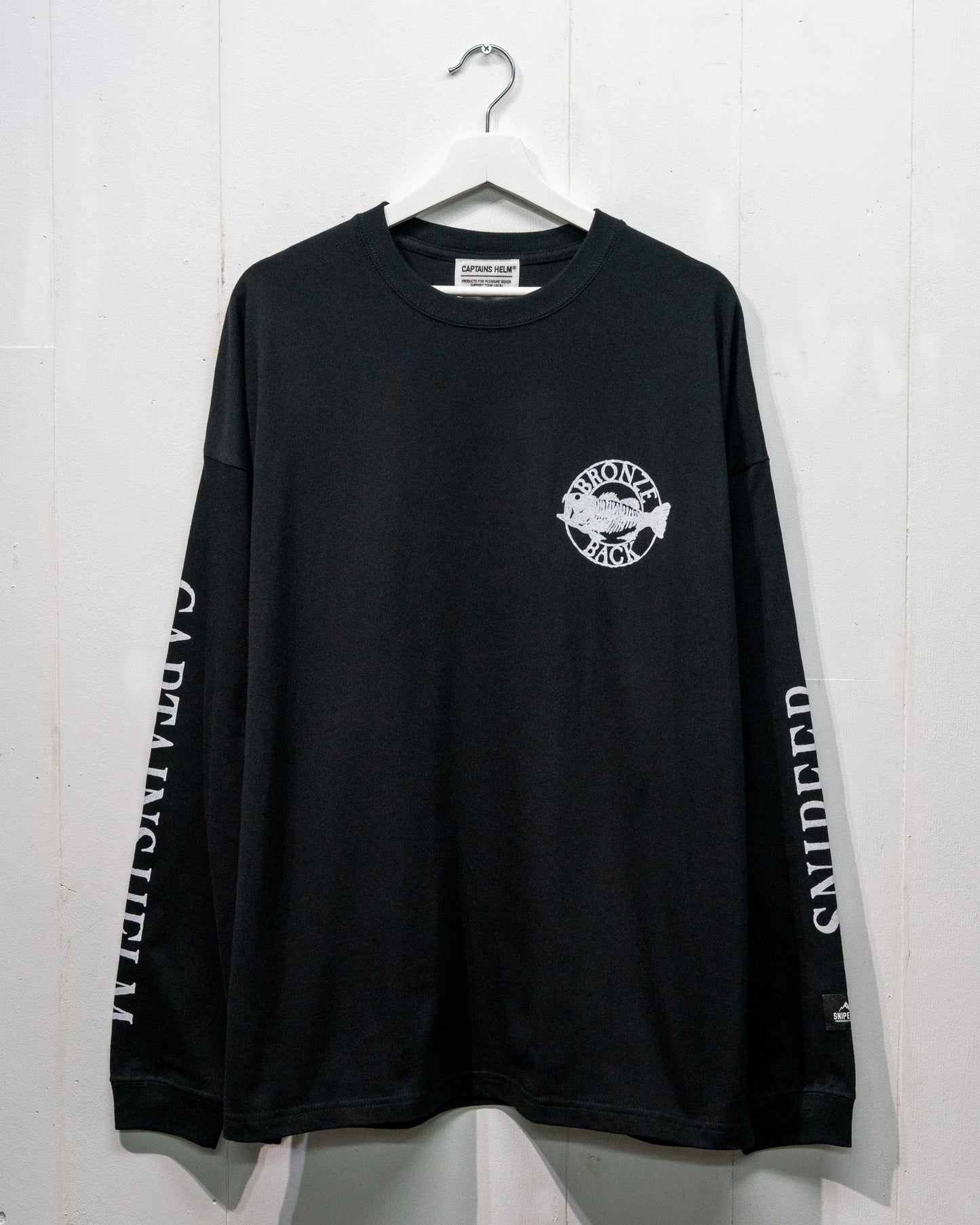 SNIPEER x CAPTAINS HELM x BYWU BRONZE BACK WIDE L/S TEE